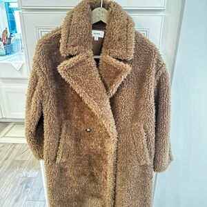 Reiss Women's Brown Teddy Coat